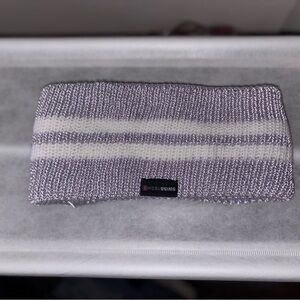 Swiss Tech Gray and White Knit Headband
